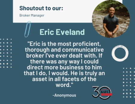 Corrected Employee shoutout Eric